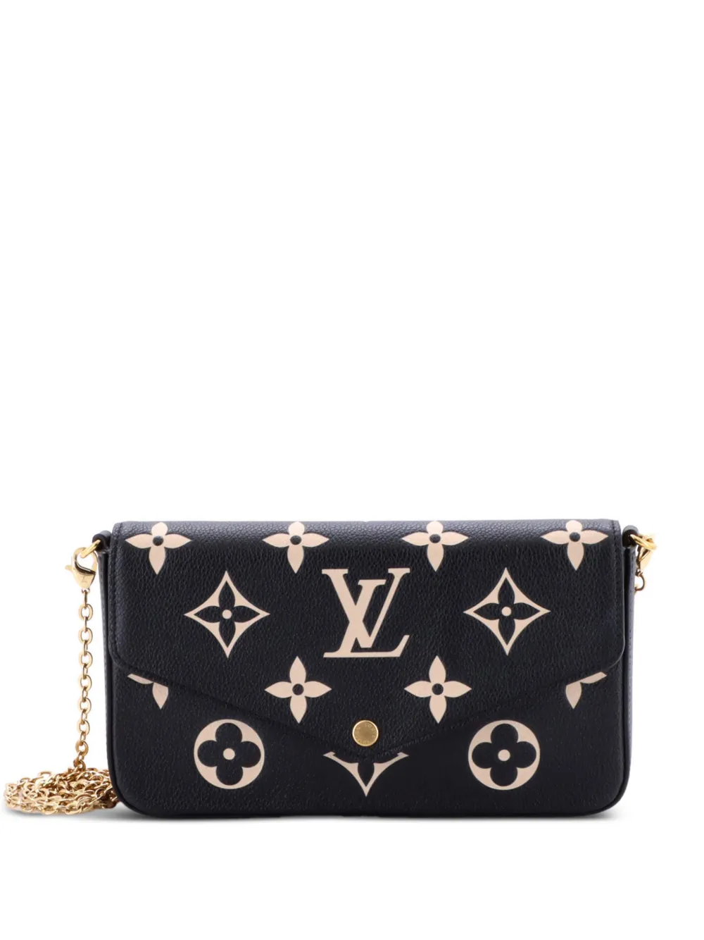 Louis Vuitton Pre-Owned Felicie Pochette Bicolor Monogram Empreinte Giant crossbody bag - Nero