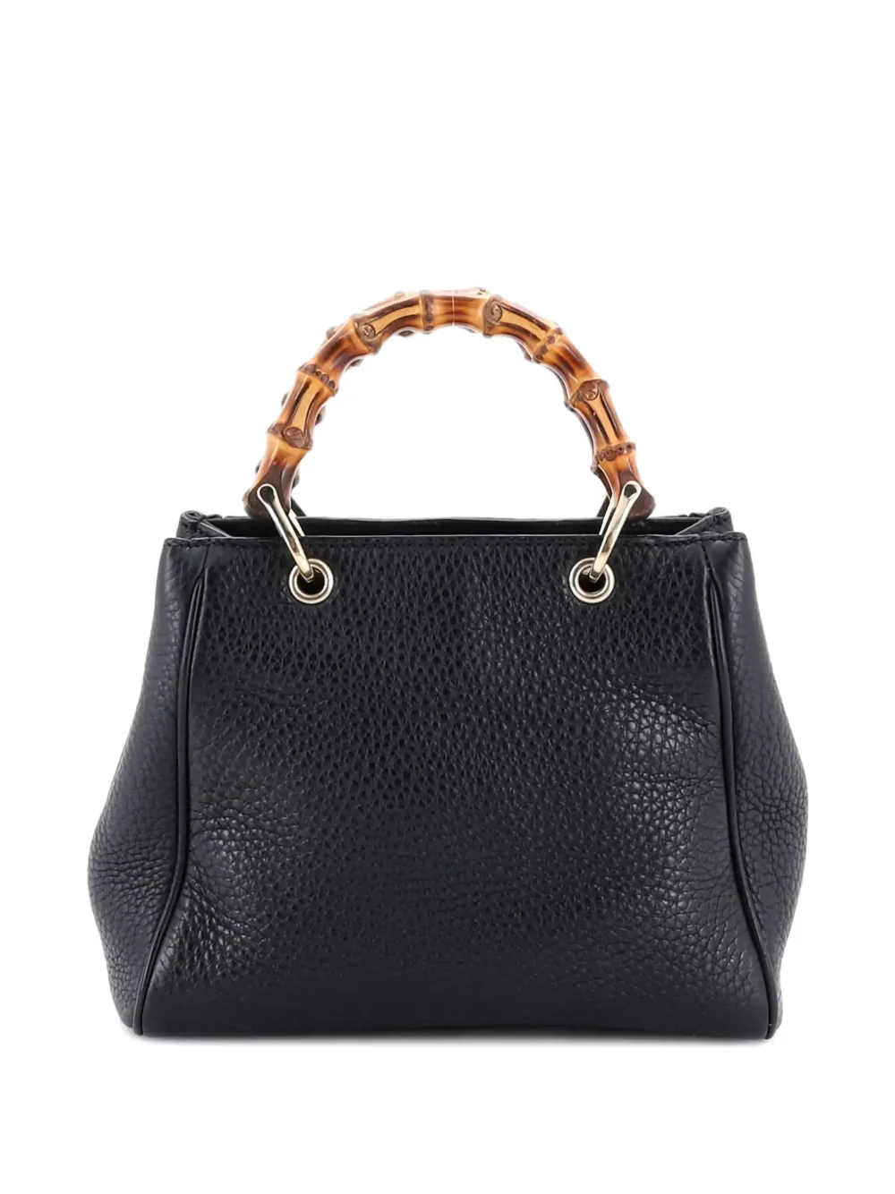 Bamboo Shopper Tote Leather Mini Satchel