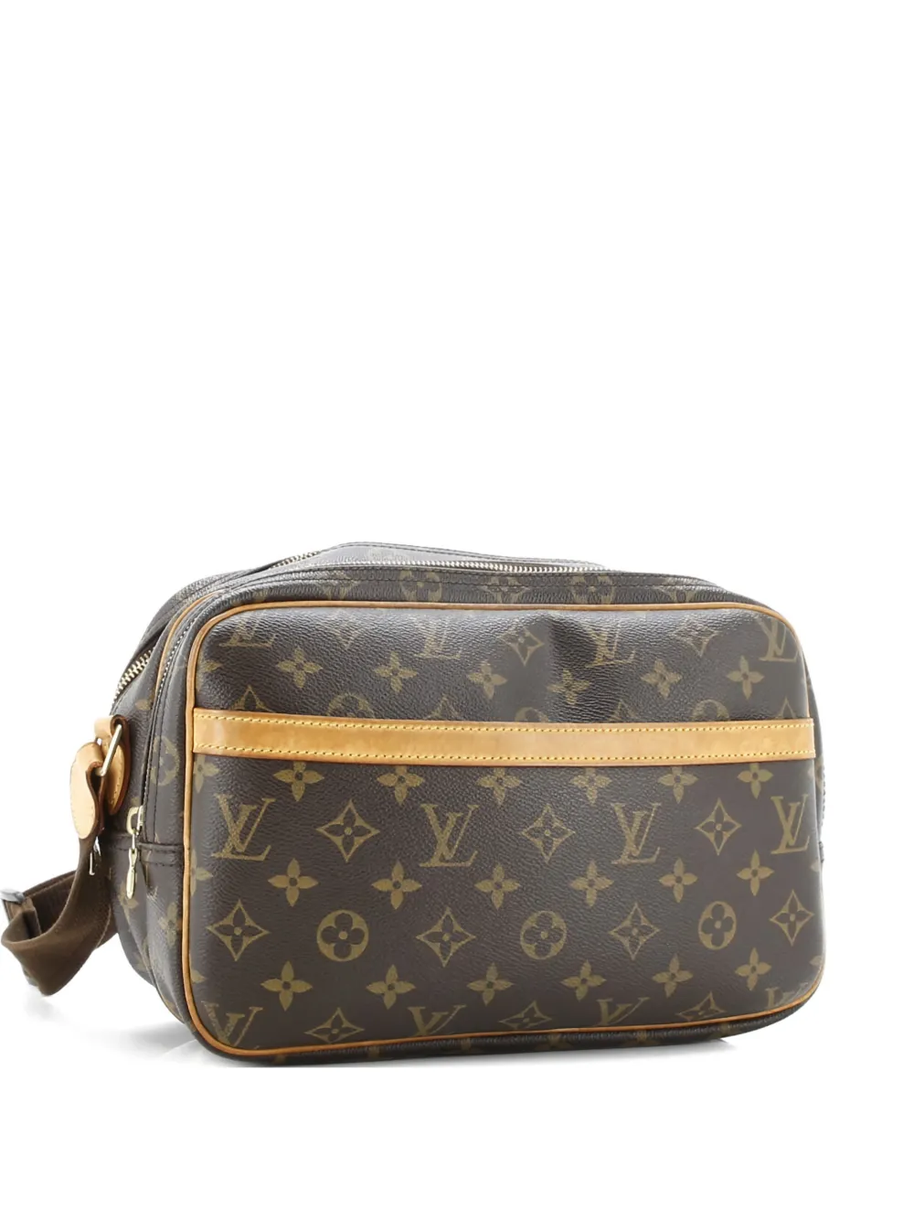 Pre-owned Louis Vuitton Reporter Bag Monogram Canvas Pm Crossbody Bag In Brown