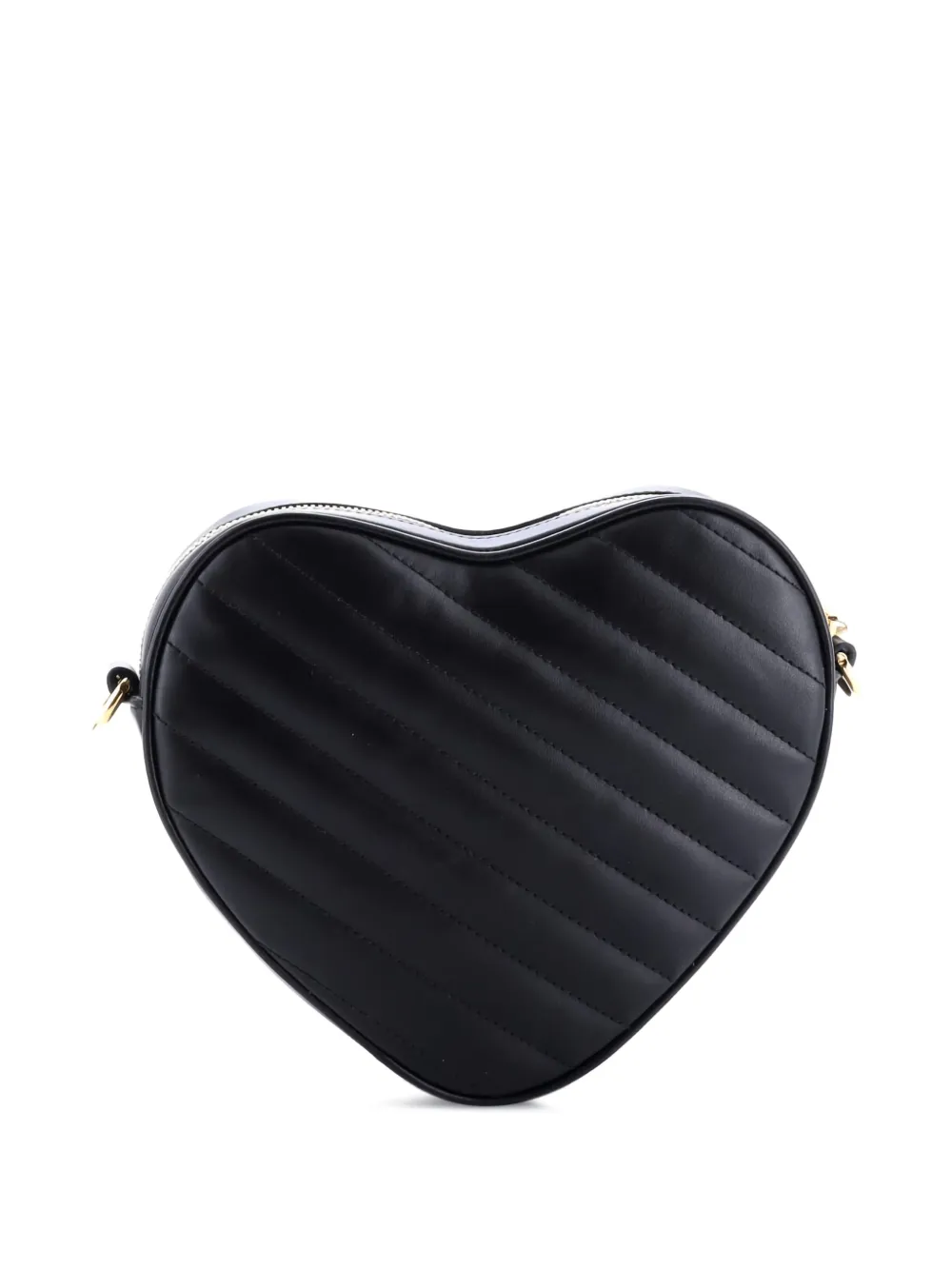 Interlocking G Heart Diagonal Quilted Leather Mini Shoulder Bag