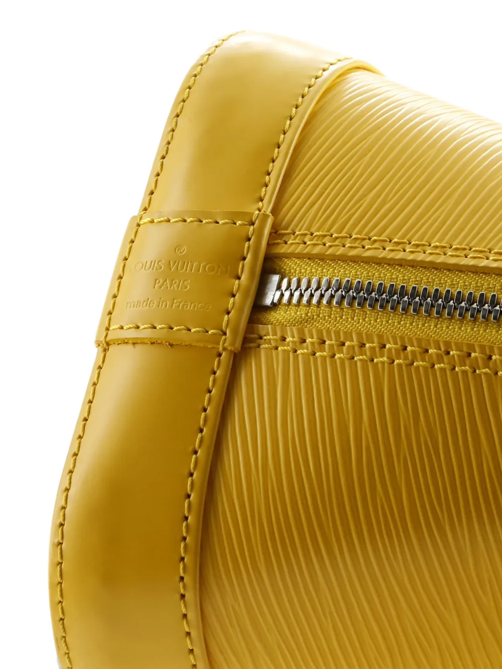 Pre-owned Louis Vuitton Alma Handbag Epi Leather Pm Satchel In Yellow