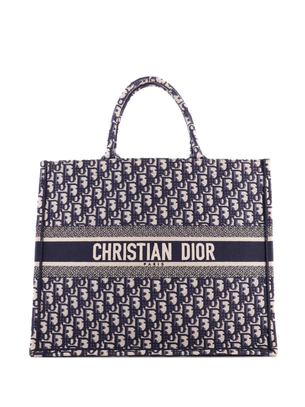 Christian Dior Pre-Owned Book Oblique Canvas Large tote bag - Blu