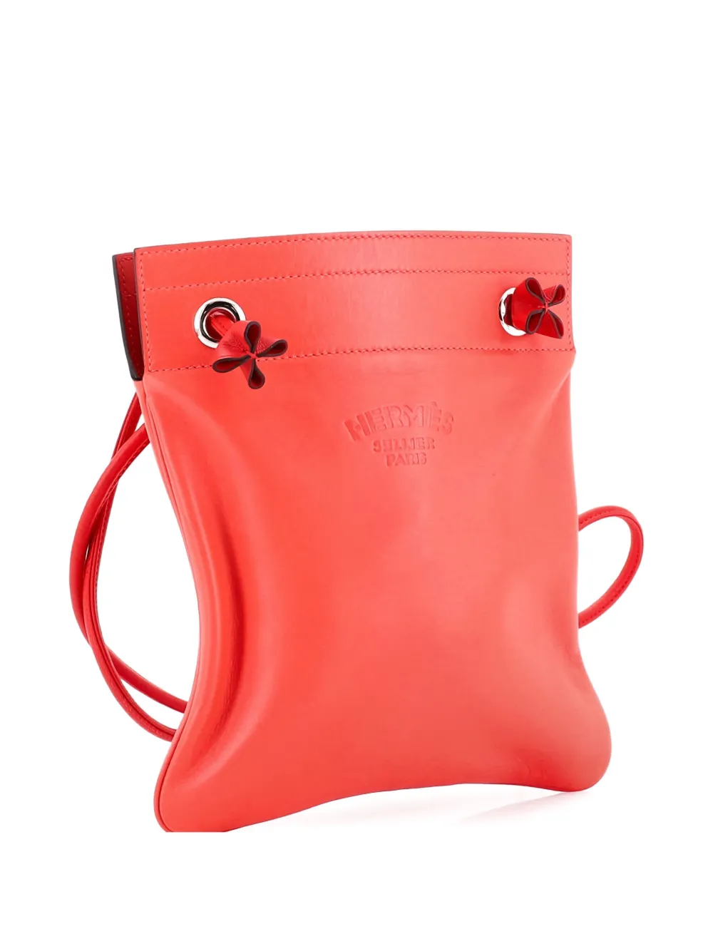 Pre-owned Hermes Aline Bag Milo Lambskin And Swift Mini Crossbody Bag In Pink