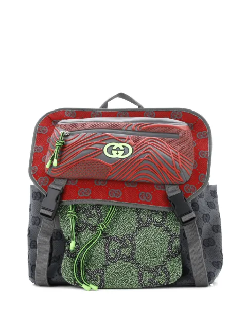 Gucci Pre-Owned mochila grande de nylon y goma con motivo GG en jacquard