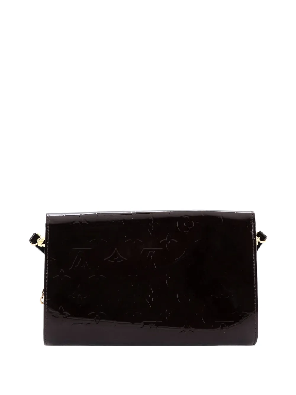 Pre-owned Louis Vuitton Ana Bag Monogram Vernis Clutch Bag In Red