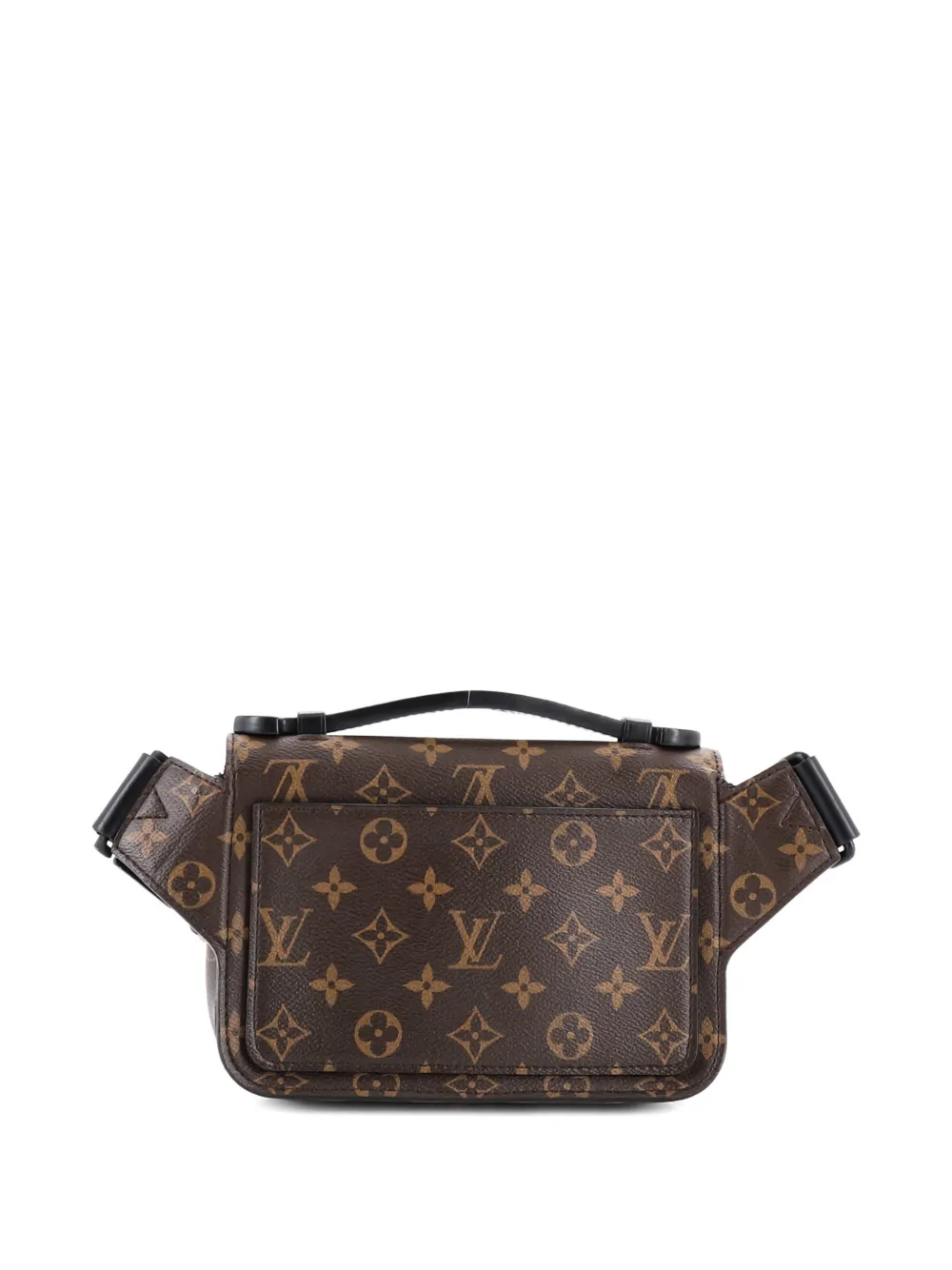 Pre-owned Louis Vuitton S Lock Sling Bag Macassar Monogram Canvas Belt Bag In Brown