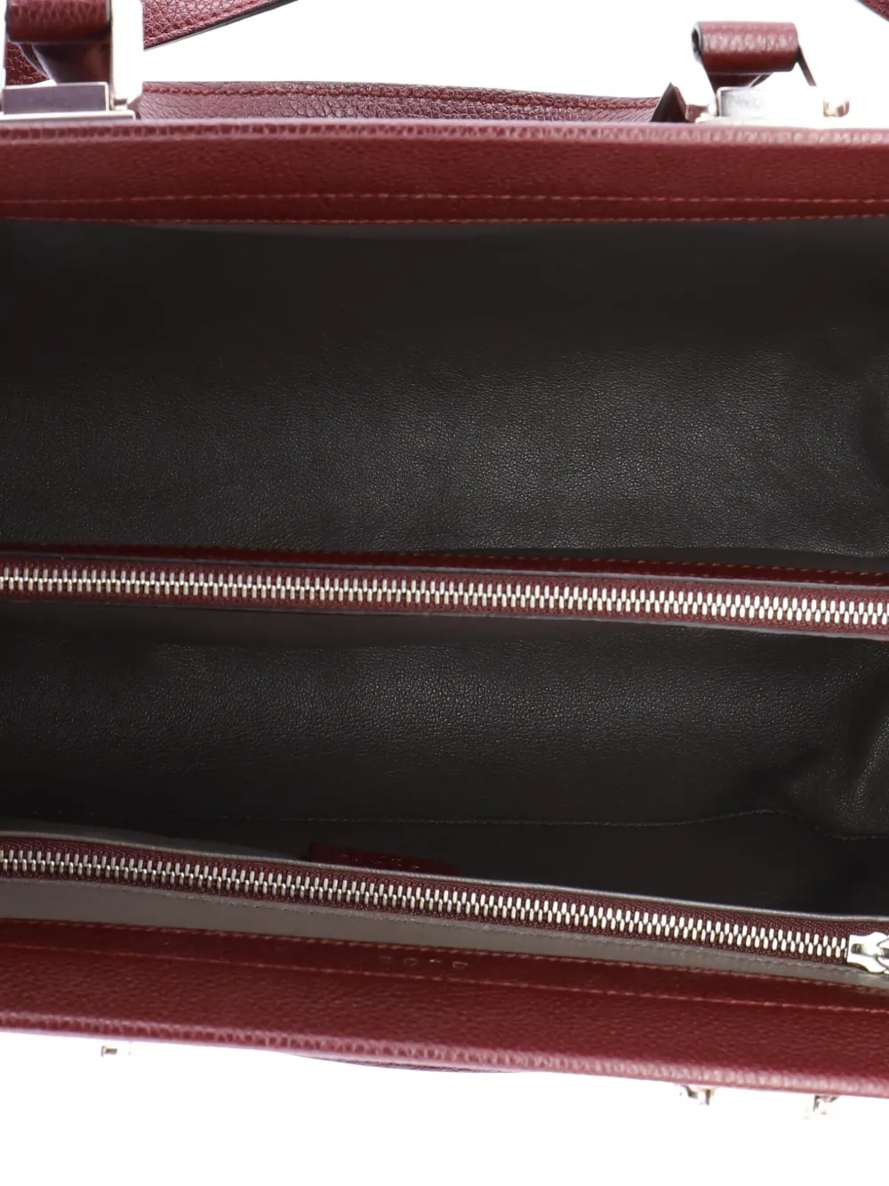 Pre-owned Gucci Zumi Top Handle Bag Leather Medium Satchel In Red