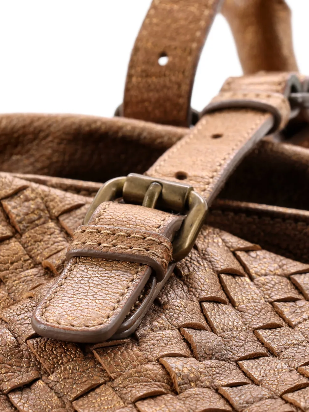 BOTTEGA VENETA Pre-owned Roma Bag Intrecciato Nappa Medium Tote Bag In Green