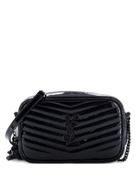 Saint Laurent Pre-Owned Lou Camera Bag Matelasse Chevron Patent Mini crossbody bag