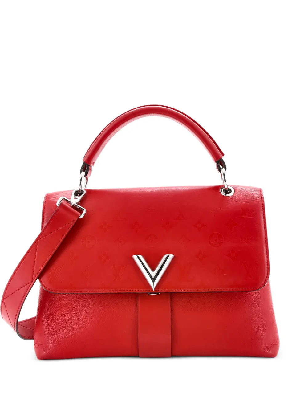 Louis Vuitton Pre-Owned Very One Handle Bag Monogram Leather satchel - Red