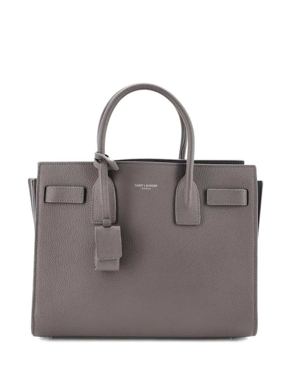 Pre-owned Saint Laurent Sac De Jour Nm Bag Leather Baby Tote Bag In Neutral