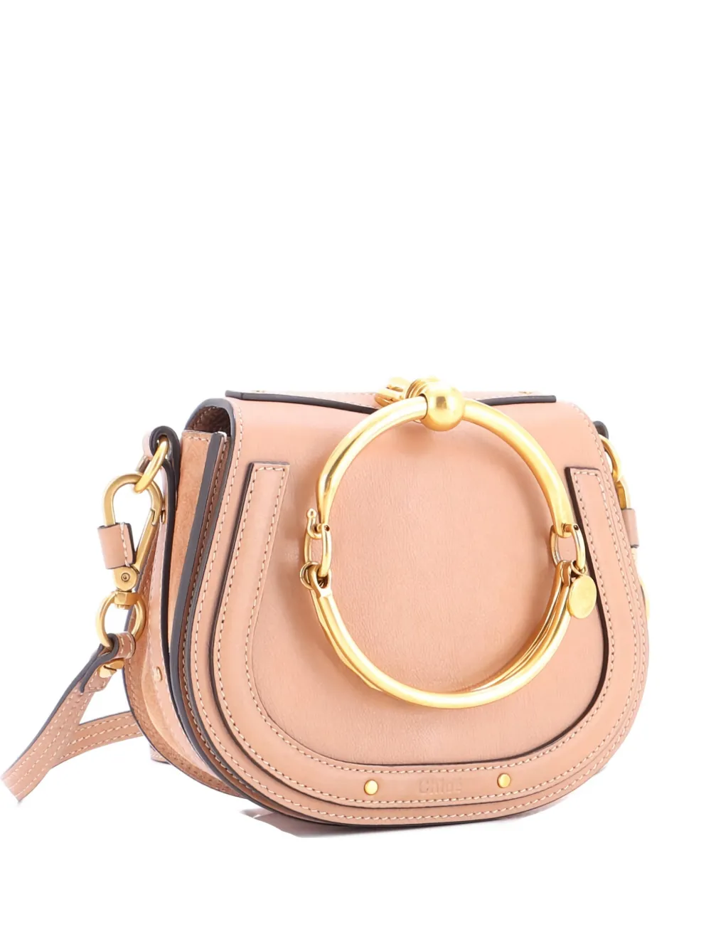 Pre-owned Chloé Nile Leather Small Crossbody Bag In Neutral
