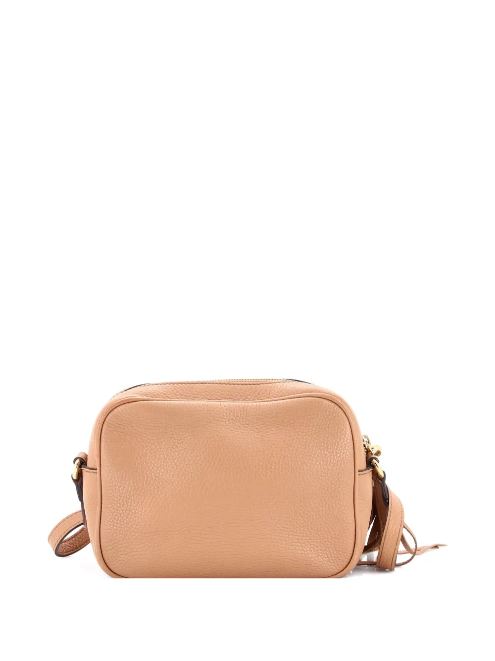 Pre-owned Gucci Soho Disco Leather Small Crossbody Bag In Neutral