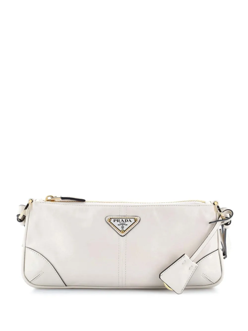 Prada Pre-Owned Re-Edition 2002 Leather shoulder bag - Neutrals