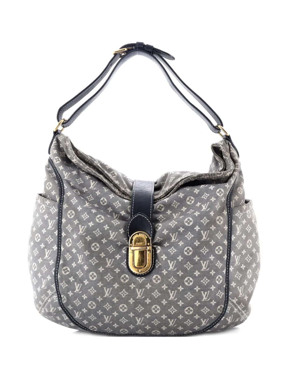 Pre-owned Louis Vuitton Romance Handbag Monogram Idylle Hobo Bag In Blue