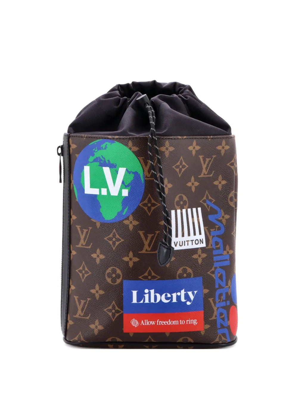 Louis Vuitton Pre-Owned Chalk Sling Bag Limited Edition Logo Story Monogram Canvas crossbody bag - Braun