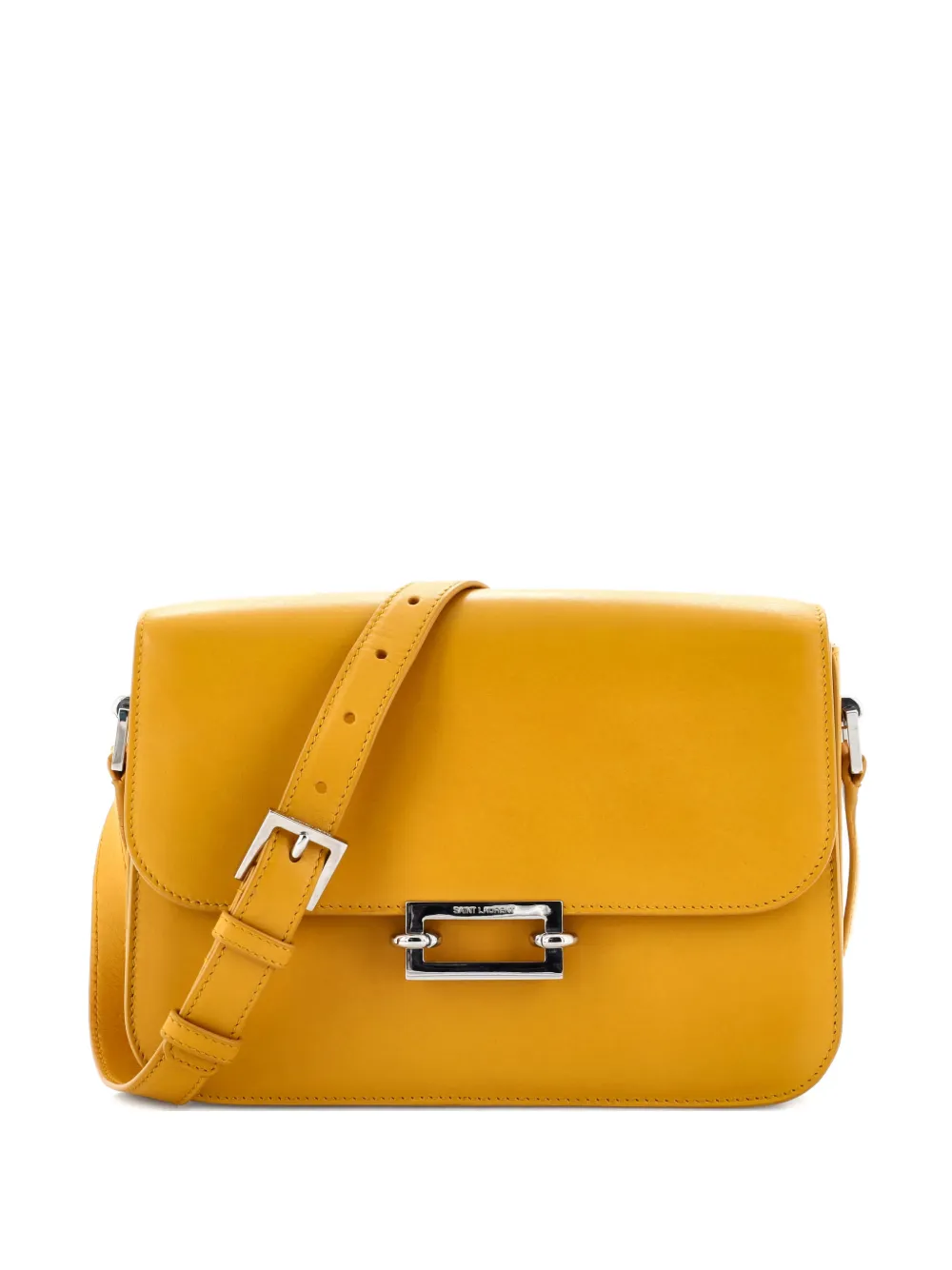 Saint Laurent Pre-Owned Fermoir Flap Bag Leather satchel - Giallo