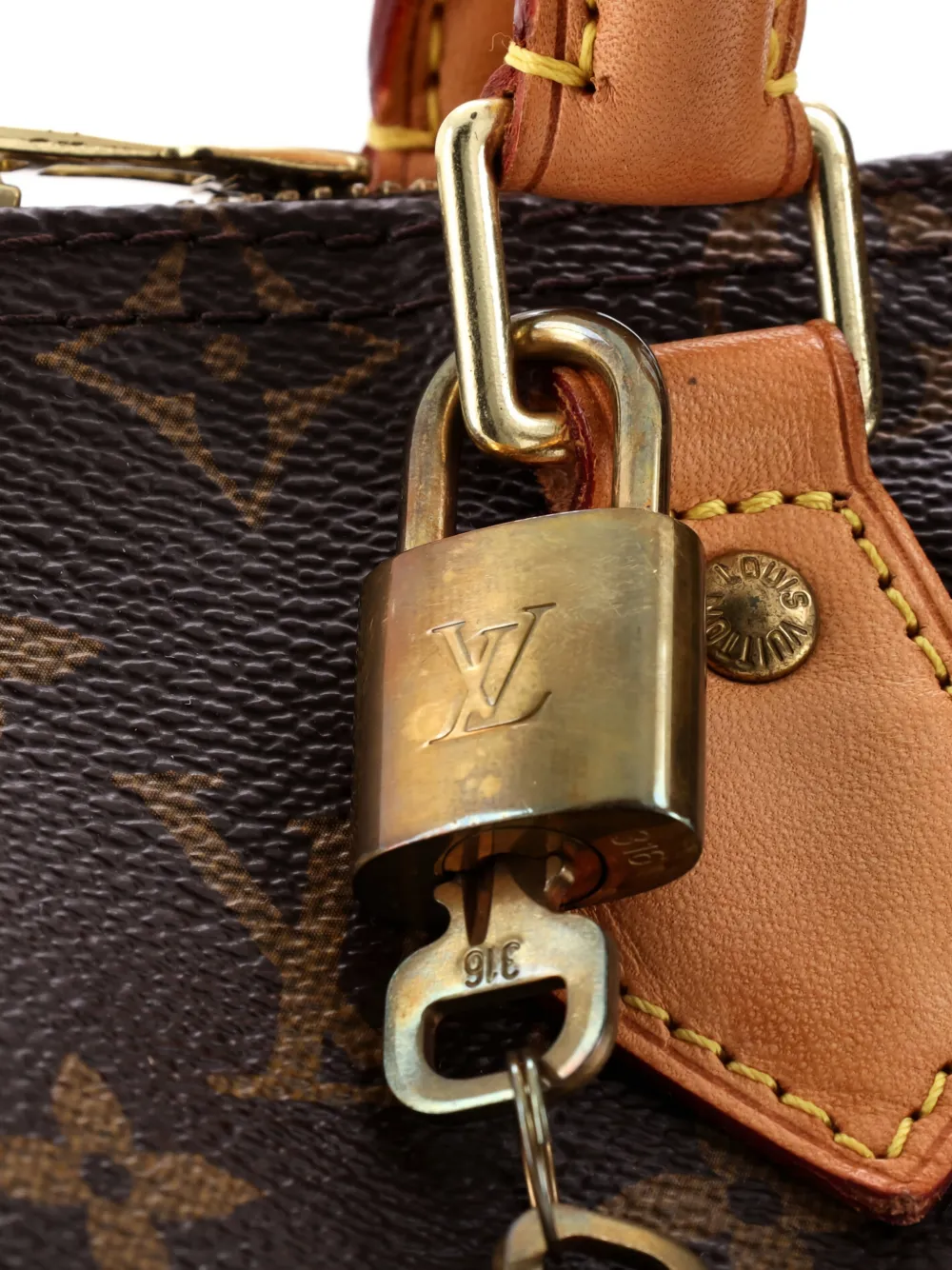 Pre-owned Louis Vuitton Speedy Bandouliere Bag Monogram Canvas 25 Satchel In Brown