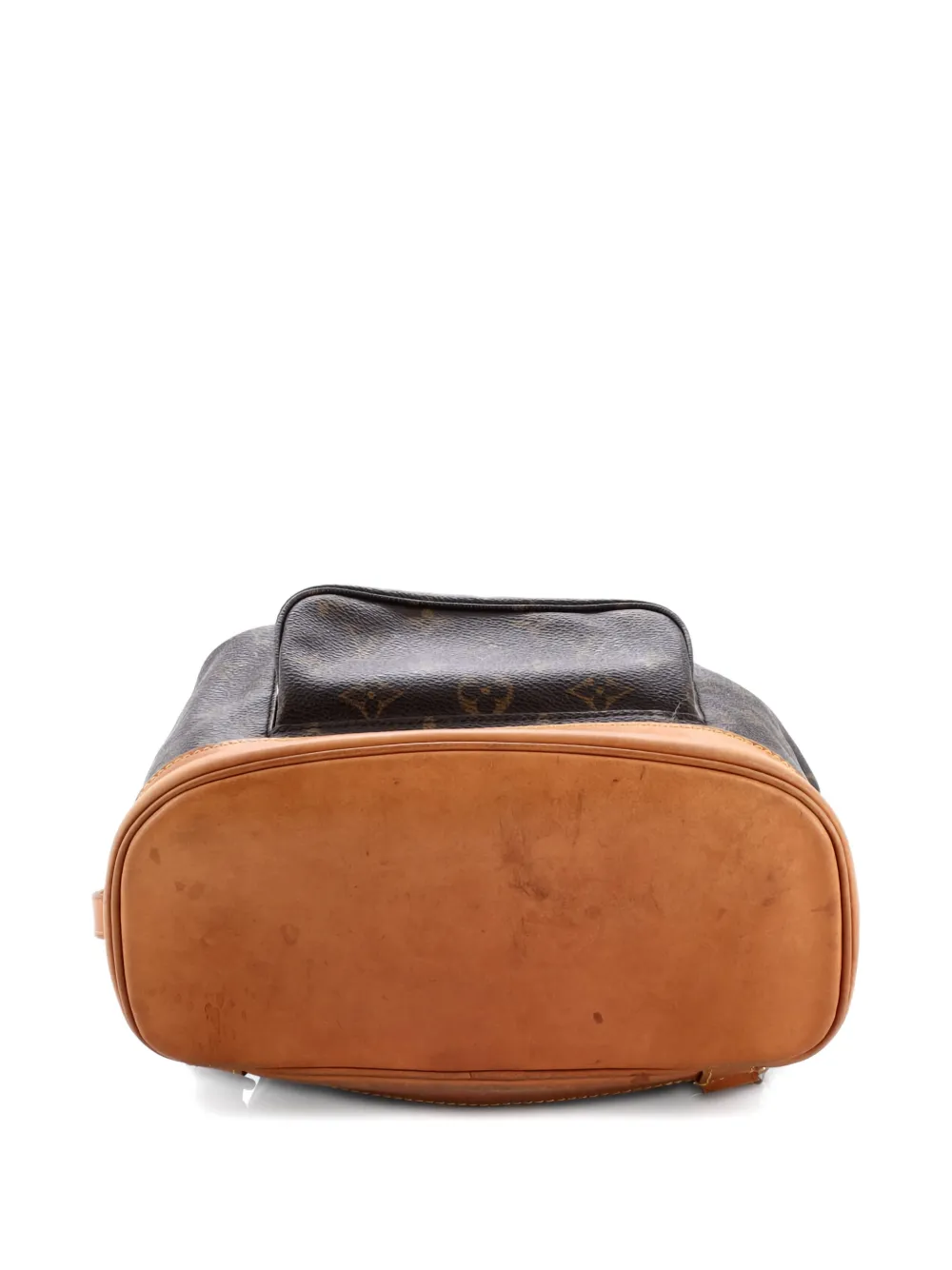 Pre-owned Louis Vuitton Vintage Montsouris Monogram Canvas Pm Backpack In Brown