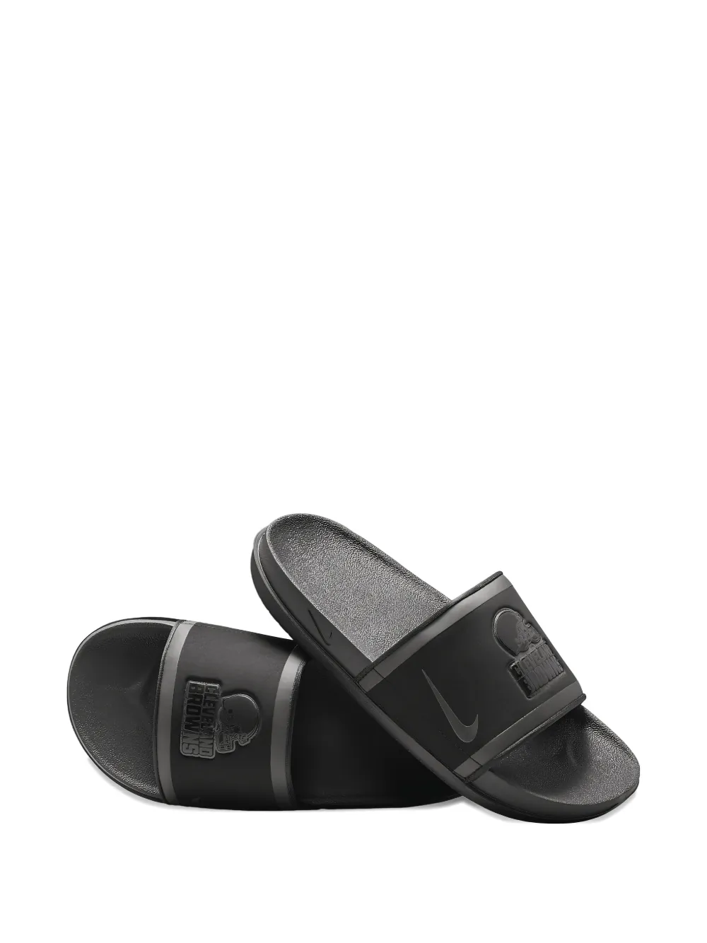 Nike OffCourt slippers met logodetail Zwart