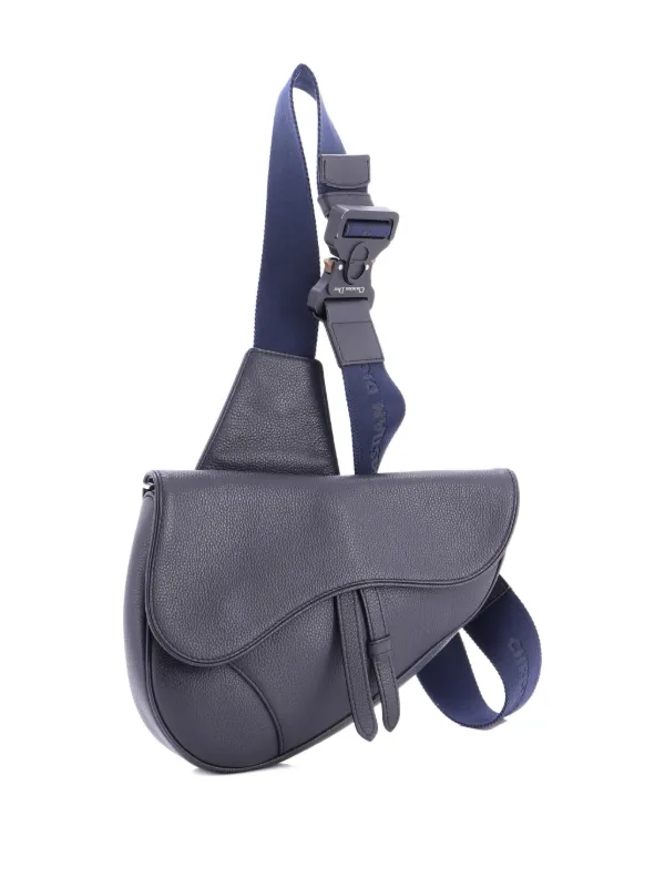 Christian Dior Pre-Owned サドル ショルダーバッグ ミニ | ブルー