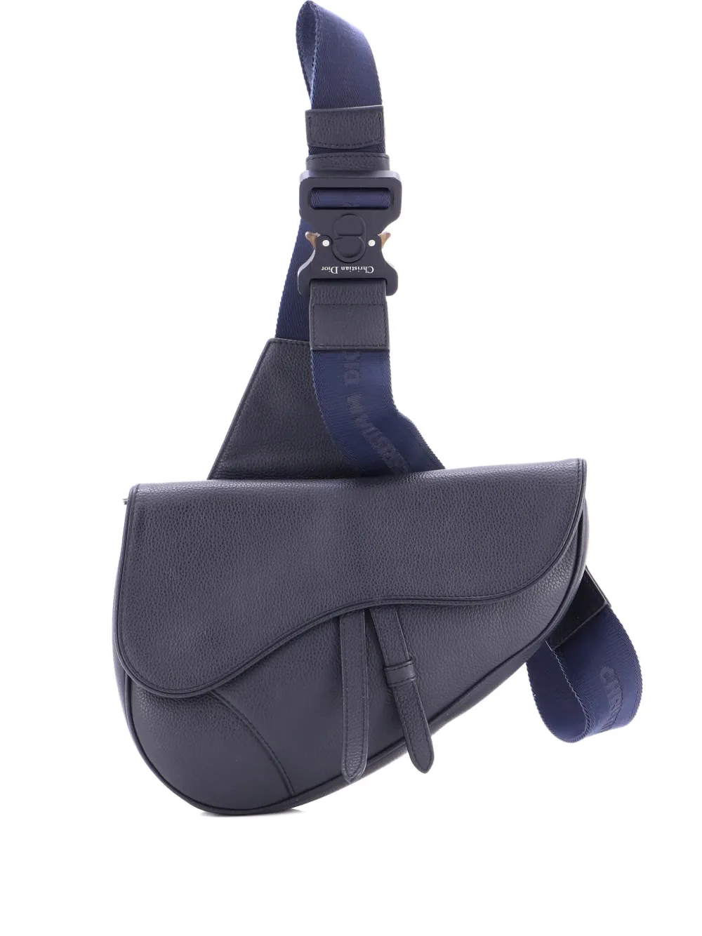 Christian Dior Pre-Owned Saddle Leather Mini crossbody bag - Blu