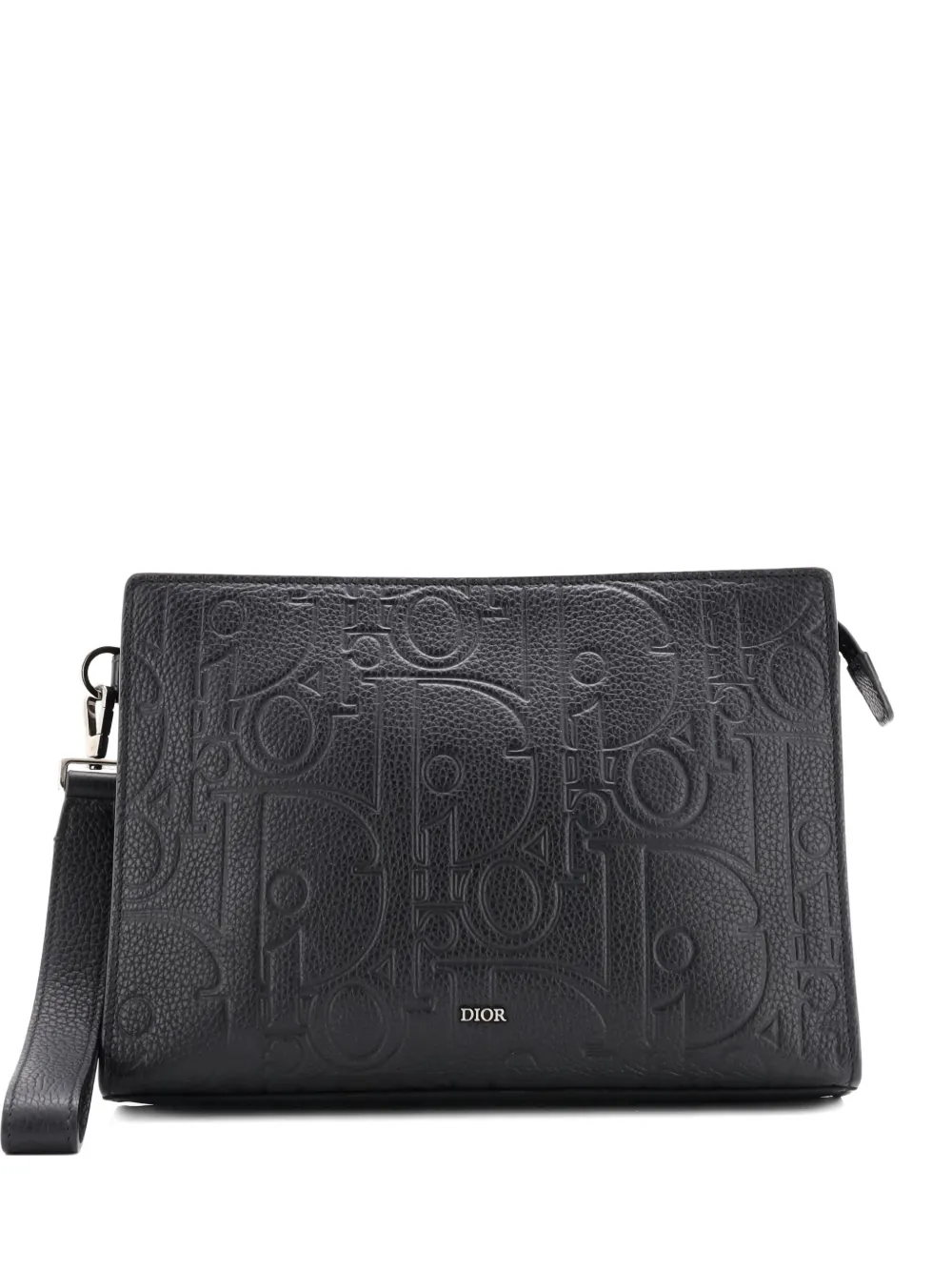 Christian Dior Pre-Owned bolsa de mano A5 Triangle Wristlet Pouch Gravity Leather | negro | Image 1