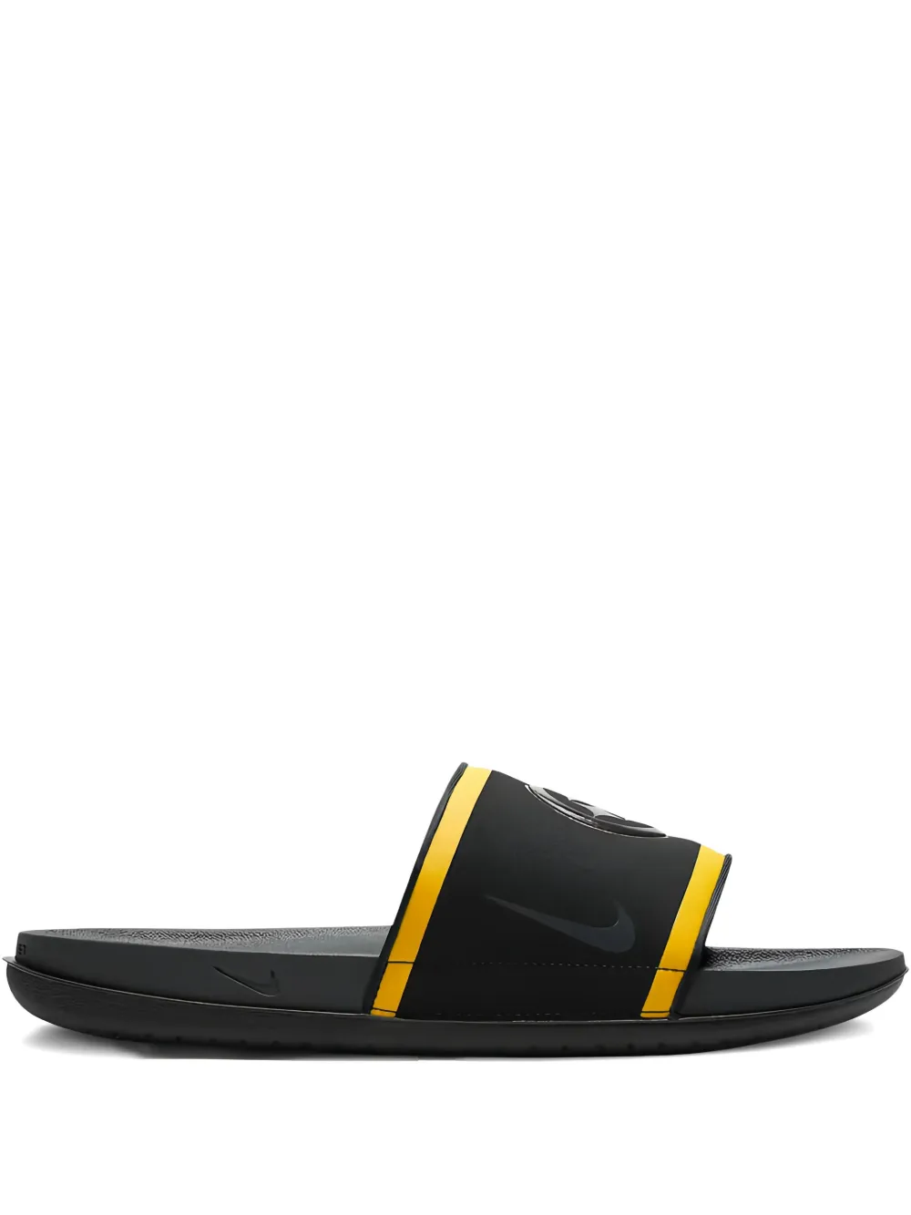 Nike OffCourt slippers met logodetail Zwart