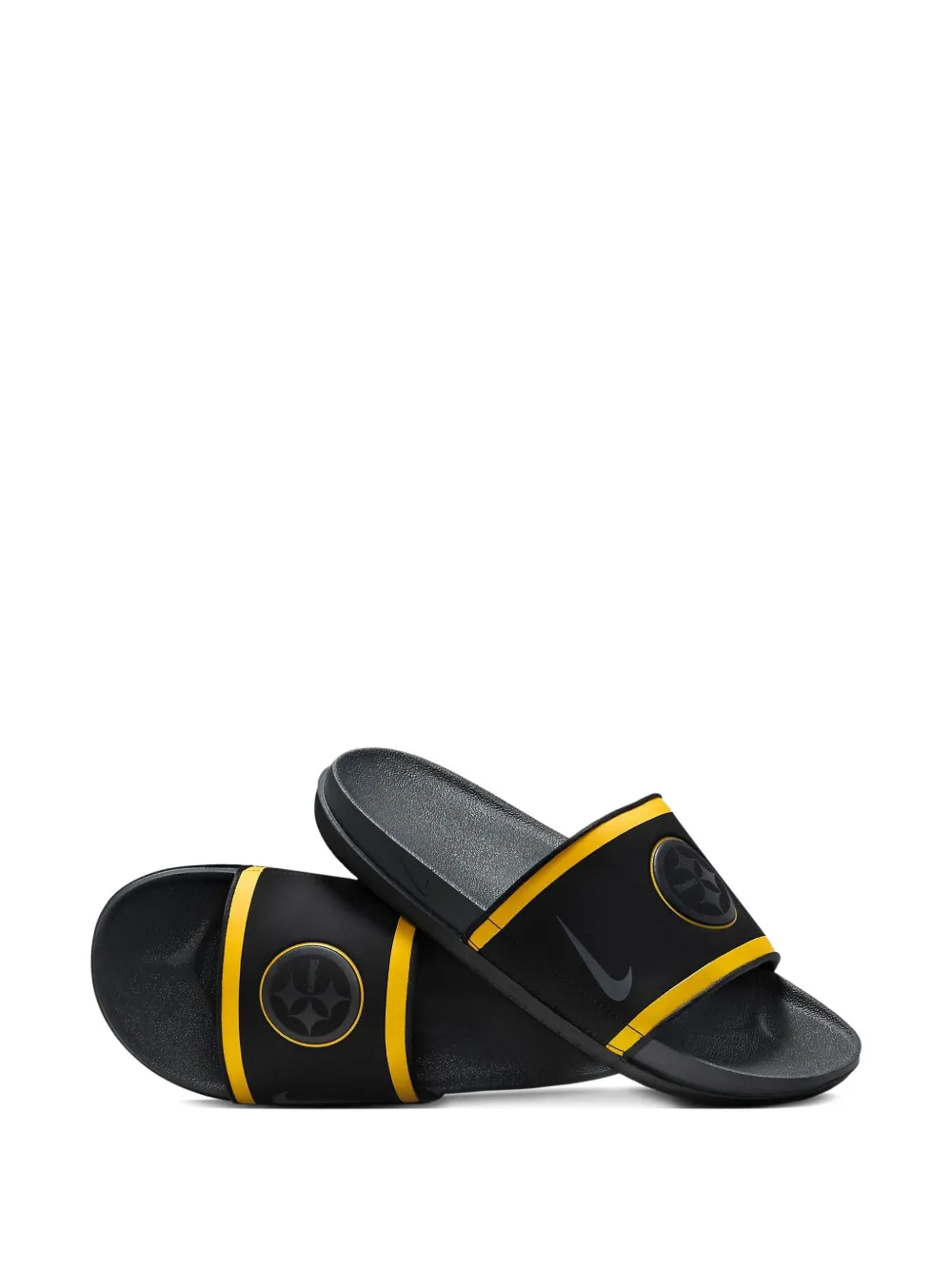 Nike OffCourt slippers met logodetail Zwart