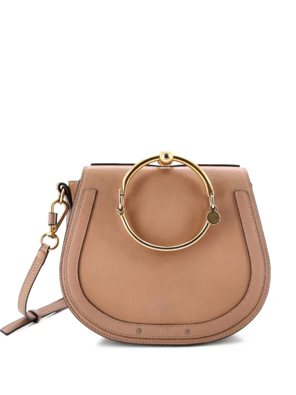 Chloé ベージュ レザー バッグ Chloé Medium Ride Shoulder Bag | Neutrals | FARFETCH