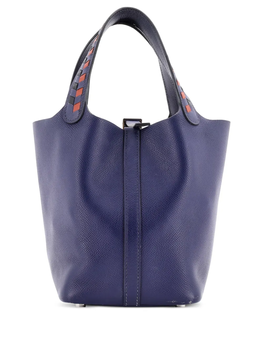 Hermès Pre-Owned Picotin Lock Bag Tressage Epsom PM bucket bag | Black | Image 1