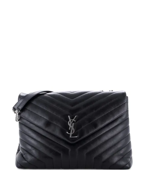 Saint Laurent Pre-Owned Loulou Matelasse Chevron Leather Large shoulder bag