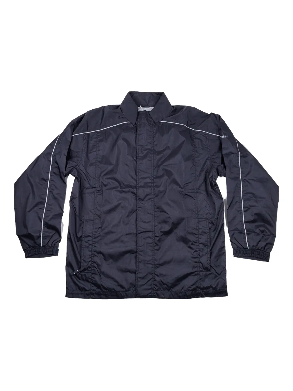 Stüssy sleeve logo windbreaker shirt jacket - Nero