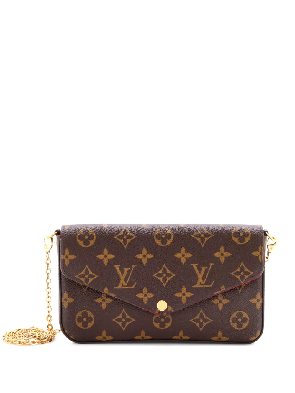 Louis Vuitton Pre-Owned Felicie Pochette Monogram Canvas crossbody bag - Marrone
