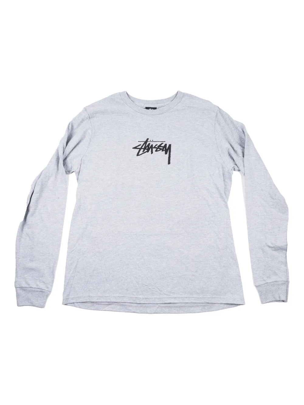 Stüssy logo longsleeve top - Grigio