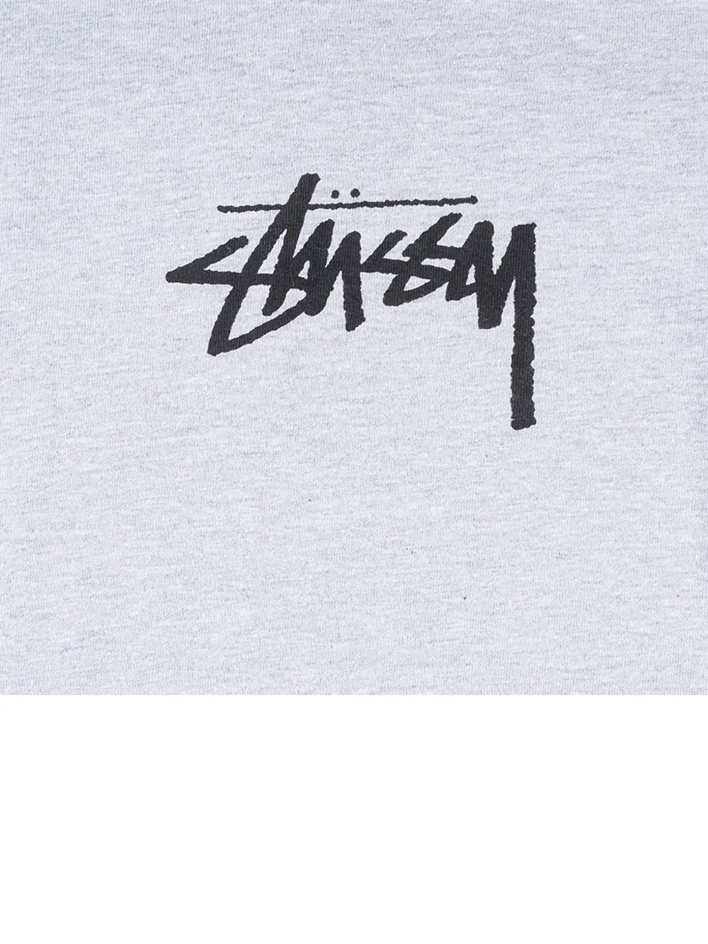 St&uuml;ssy logo longsleeve top - Grijs