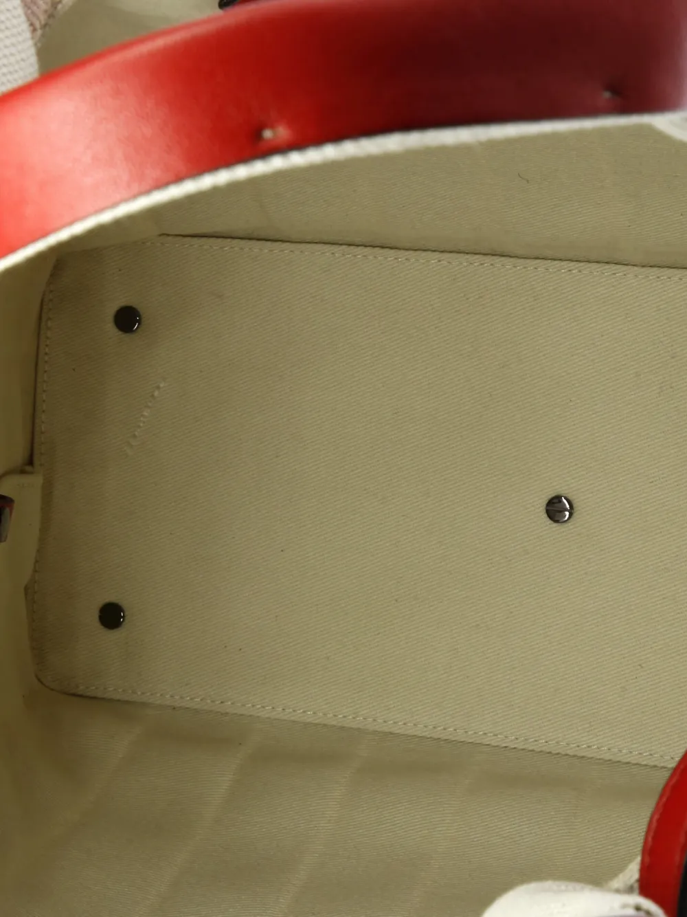 Pre-owned Valentino Garavani Atelier 05 Pleated Canvas Medium Tote Bag In Red