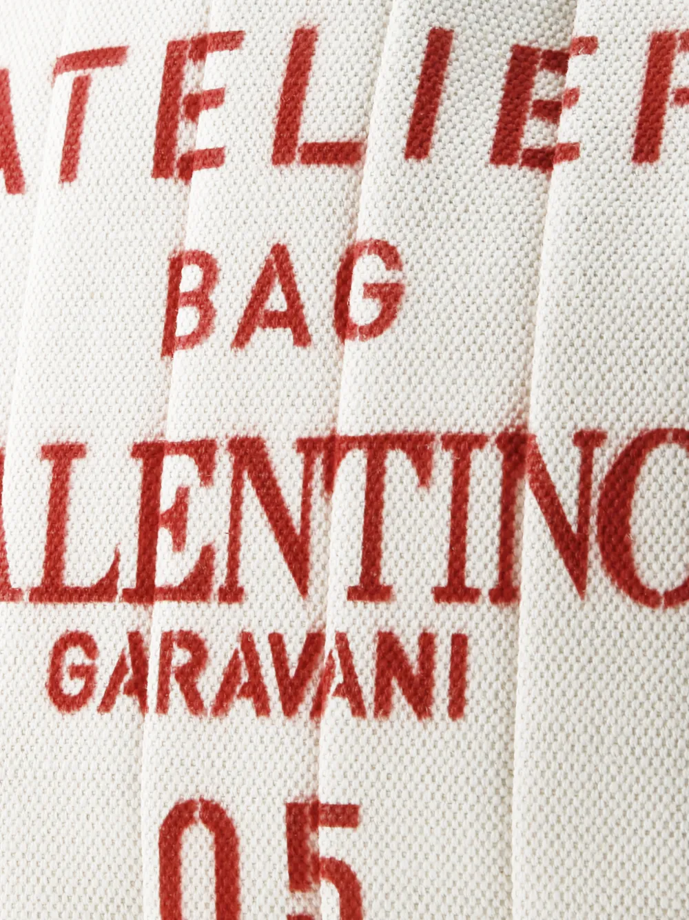 Atelier 05 Pleated Canvas Medium Tote Bag
