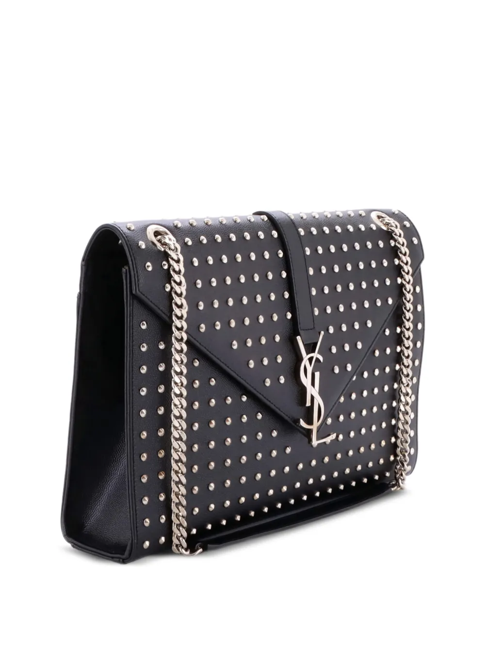 Saint Laurent Pre-Owned Classic Monogram Envelope Satchel Studded Leather Large shoulder bag | Pre-Owned | Image 2