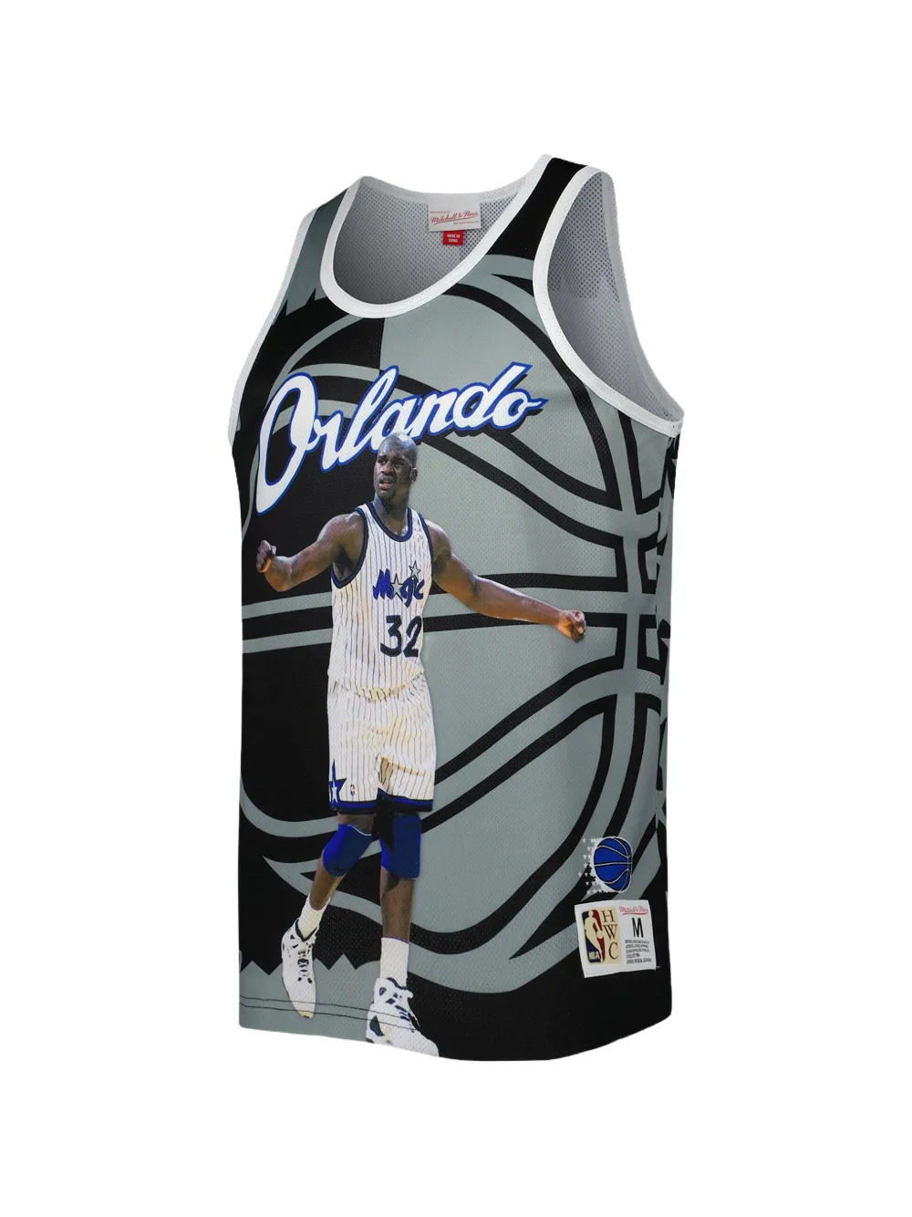 Mitchell & Ness Sublimated Player "Shaquille O'neal" tank top - Grigio