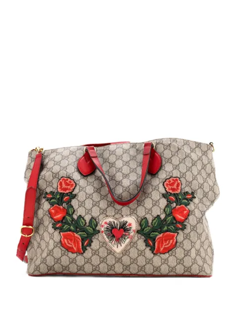 Gucci Pre-Owned Convertible Soft Embroidered GG Coated Canvas Medium tote bag