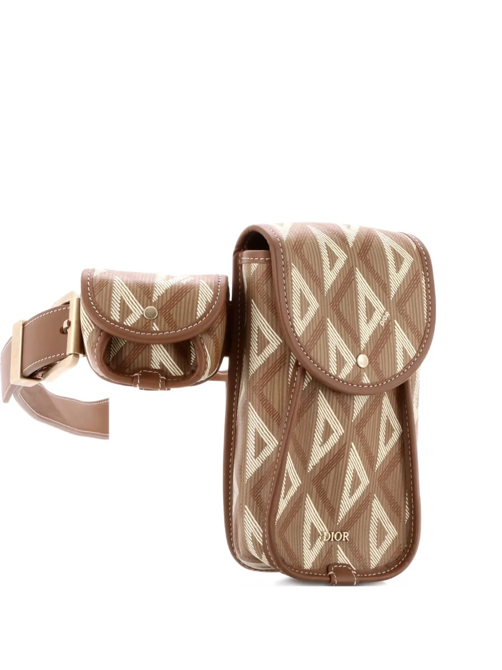 Christian Dior Pre-Owned Utility CD Diamond Coated Canvas belt bag - Marrone
