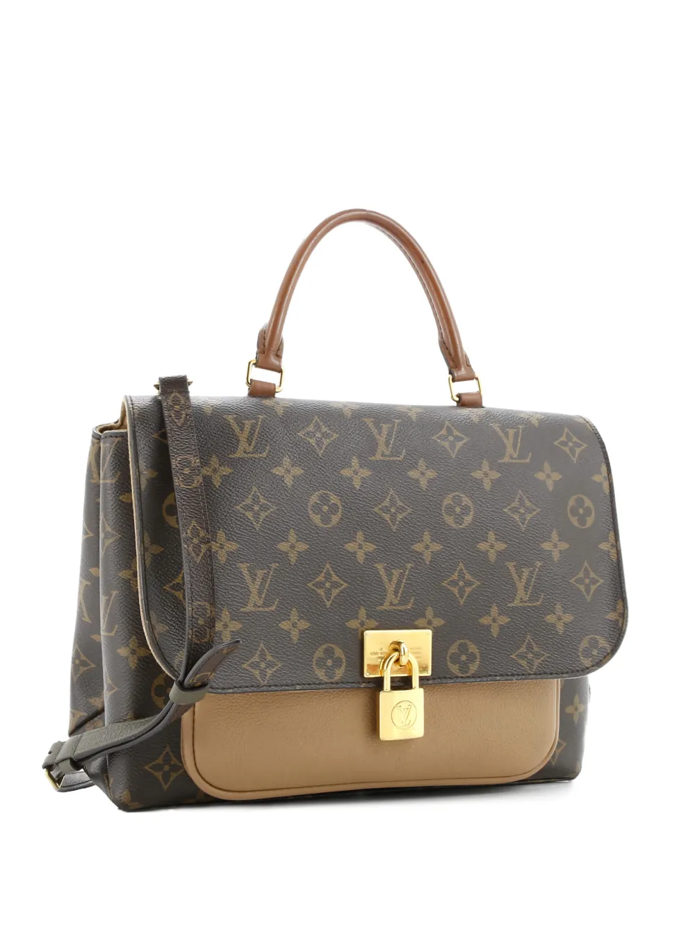 Louis Vuitton Pre-Owned Marignan Handbag Monogram Canvas with Leather shoulder bag - Marrone