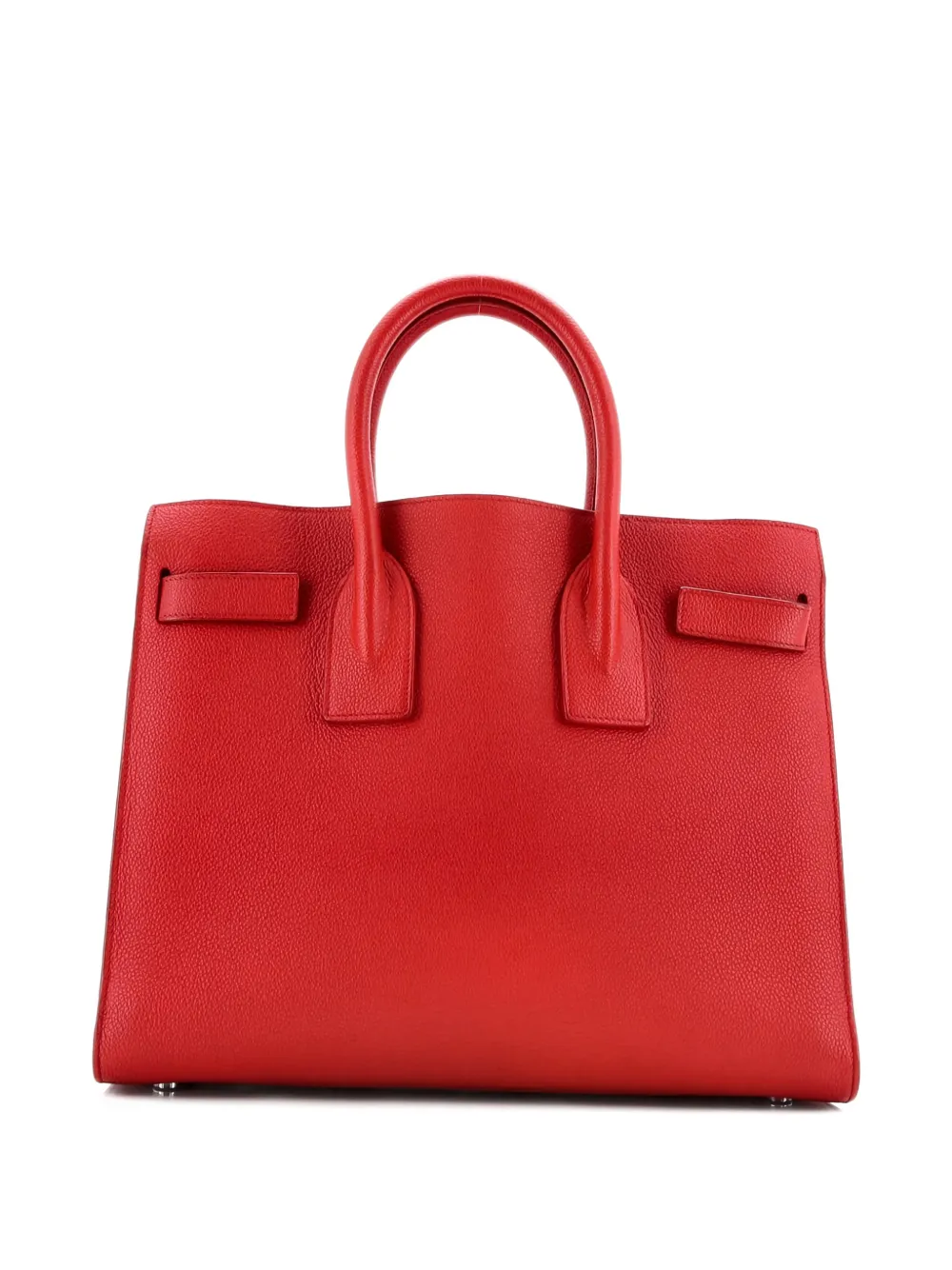 Pre-owned Saint Laurent Sac De Jour Nm Bag Leather Small Tote Bag In Red