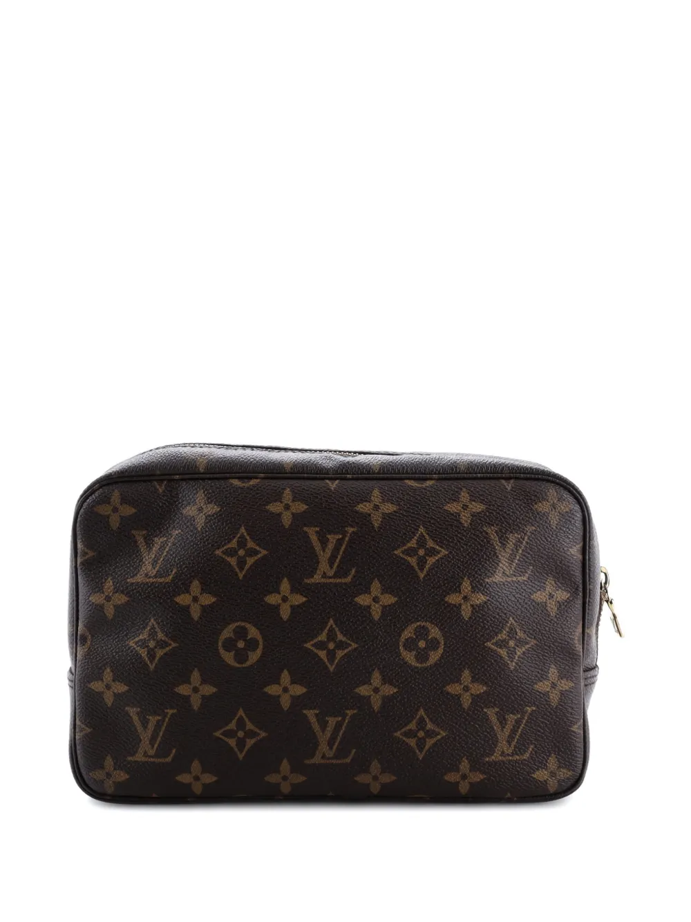 Pre-owned Louis Vuitton Trousse Toiletry Monogram Canvas 23 Pouch In Brown