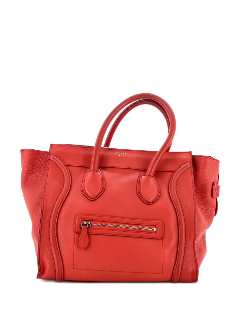 Celine Pre-Owned Luggage Bag Smooth Leather Mini tote bag - Rosso