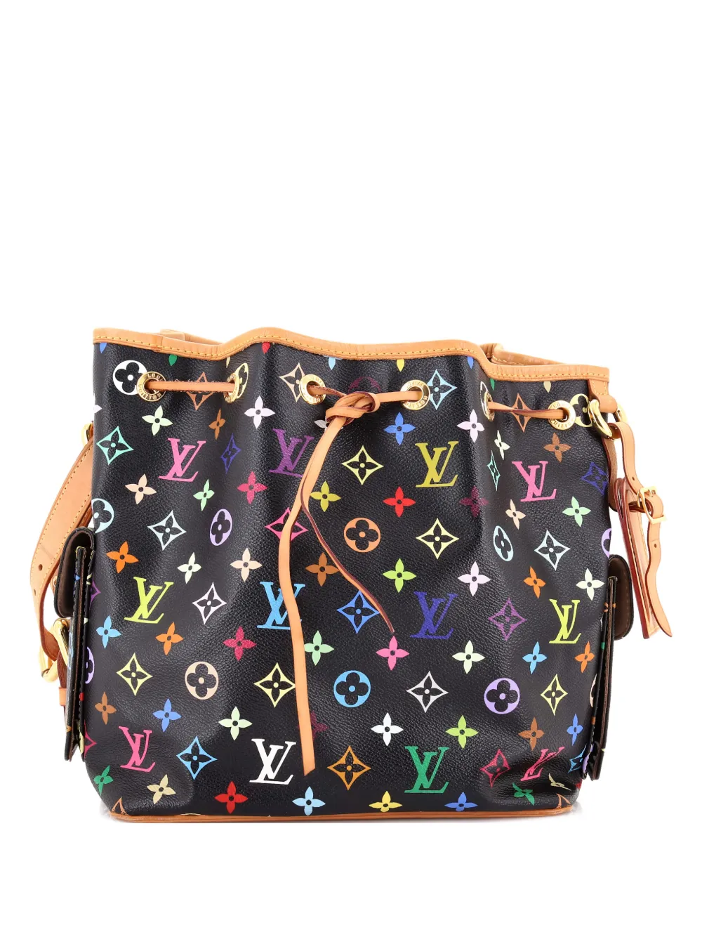 Louis Vuitton Pre-Owned Petit Noe Handbag Monogram Multicolor bucket bag - Nero