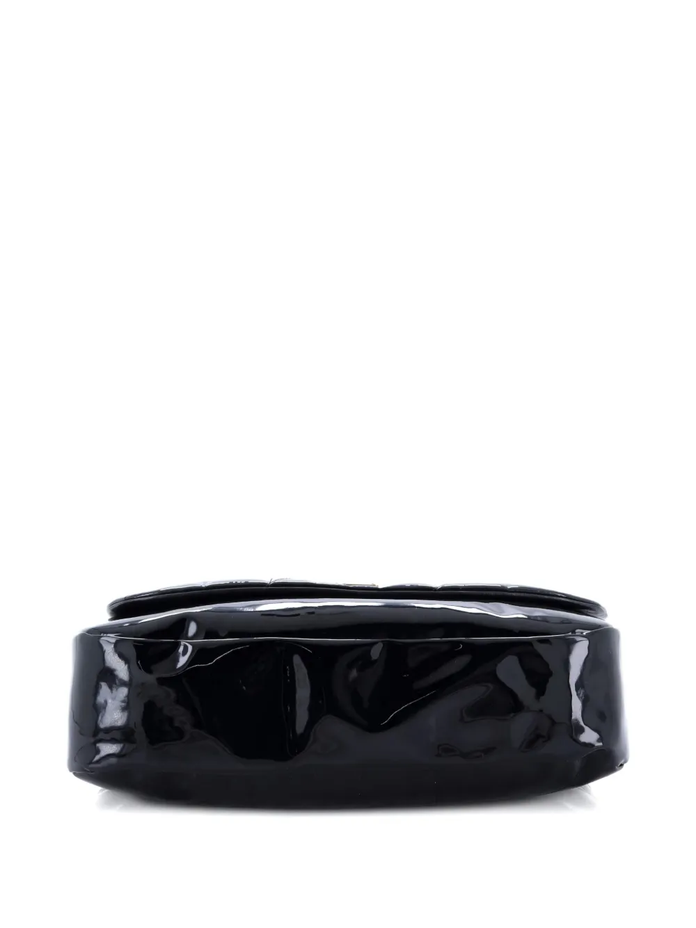 Pre-owned Saint Laurent Jamie 4.3 Quilted Patent Large Shoulder Bag In Black