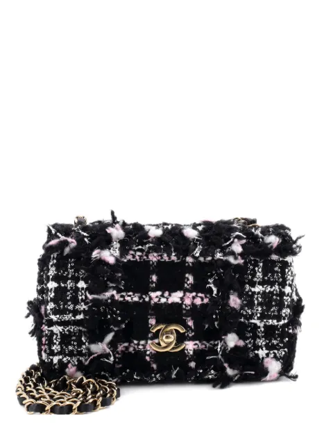 CHANEL Pre-Owned Classic Single Flap Bag Quilted Tweed and Sequins Mini shoulder bag