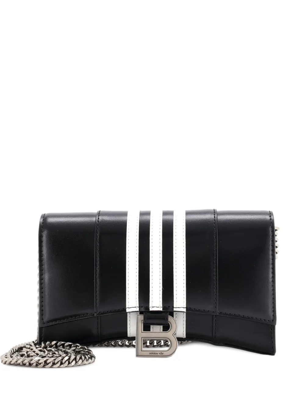 Balenciaga Pre-Owned x adidas Hourglass Chain Wallet Leather crossbody bag - Nero